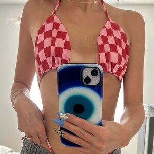 Checkered bikini set🍒🌸🍒🌸